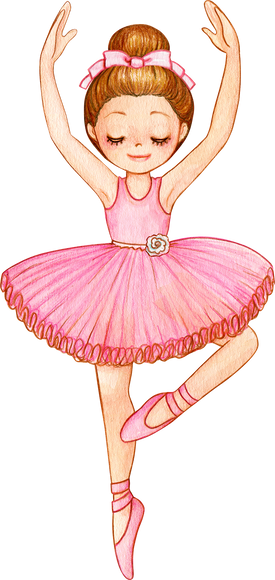 Watercolor Princess Ballerina